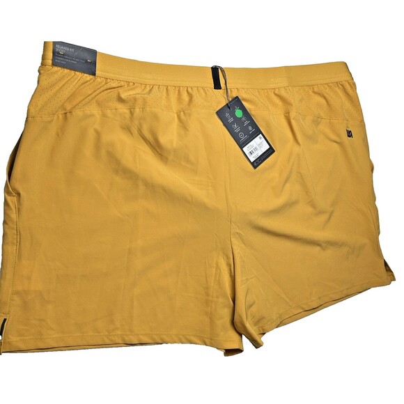 Men’s Shorts VRST Everyday 5" Accelerated Lined Yellow Sunset Size 2XL New - Picture 2 of 14